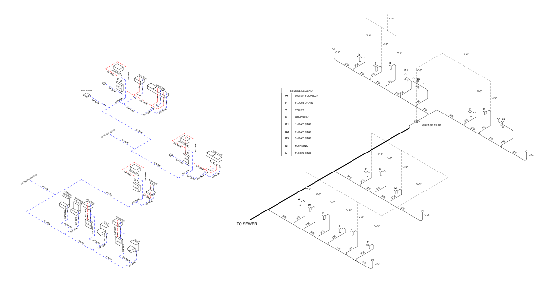 Plumbing Axonometric